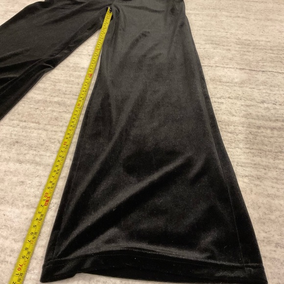 The ALLY B COLLAB PLUSH BLACK VELVET DRESS PANTS - Picture 4 of 7